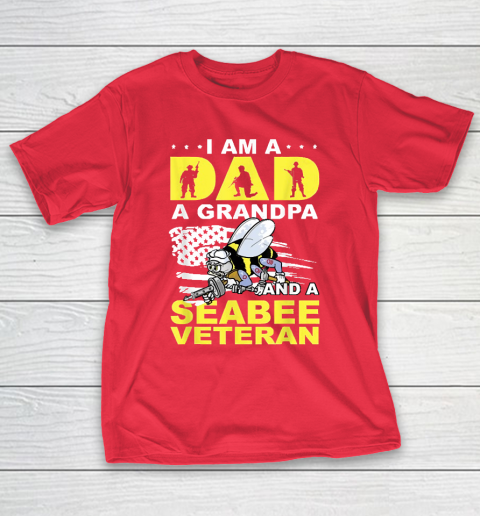 Grandpa Funny Gift Apparel  I'm A Dad A Grandpa And Navy Seabee Veteran T-Shirt 9