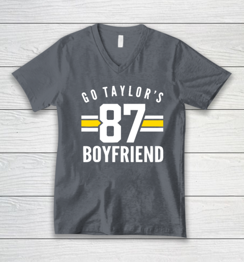 Go Taylors Boyfriend Football Funny Go Taylor's V-Neck T-Shirt 3