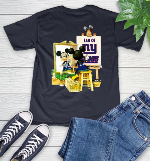 NFL Football New York Giants Mickey Drawing Shirt 47