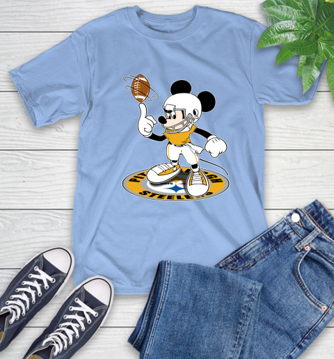 NFL Football Pittsburgh Steelers Cheerful Mickey Disney Shirt T-Shirt 12