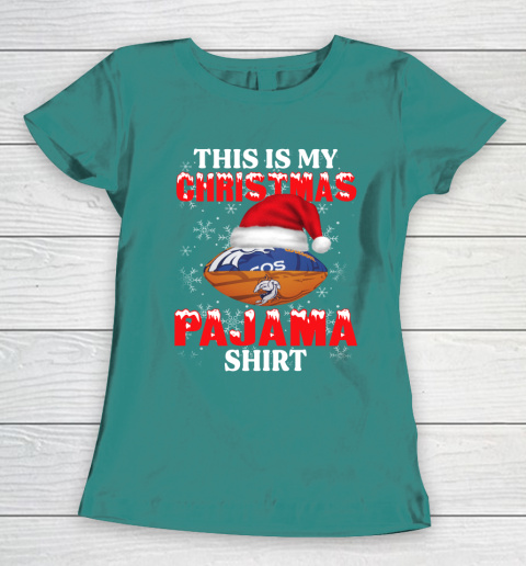 Denver Broncos This Is My Christmas Pajama Shirt NFL Women's T-Shirt 10