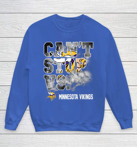 NFL Minnesota Vikings Can't Stop Vs Youth Sweatshirt 6