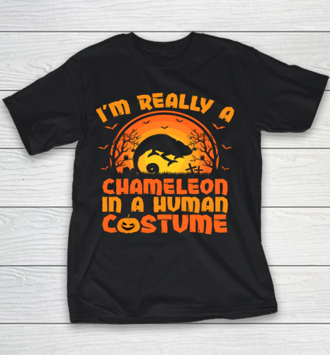 I'm Really A Chameleon In A Human Costume Halloween Youth T-Shirt