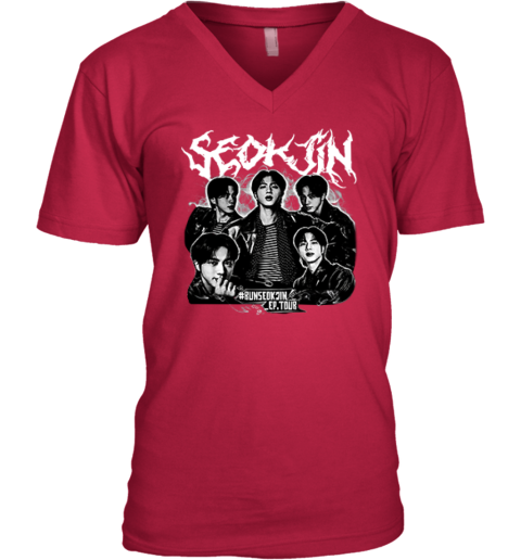 防弾少年団(BTS) - BTS ジン RUNSEOKJIN JAPAN VネックTシャツ