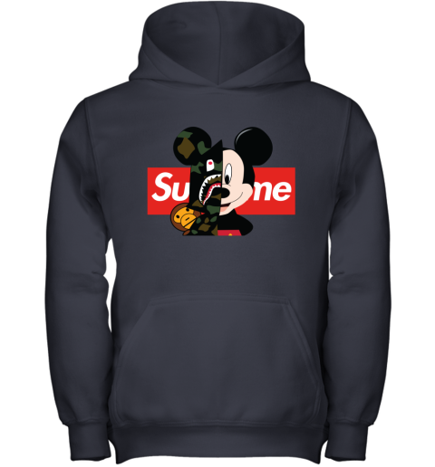 The Mickey Mouse Supreme Bape Youth Hoodie Father Figure Clothing