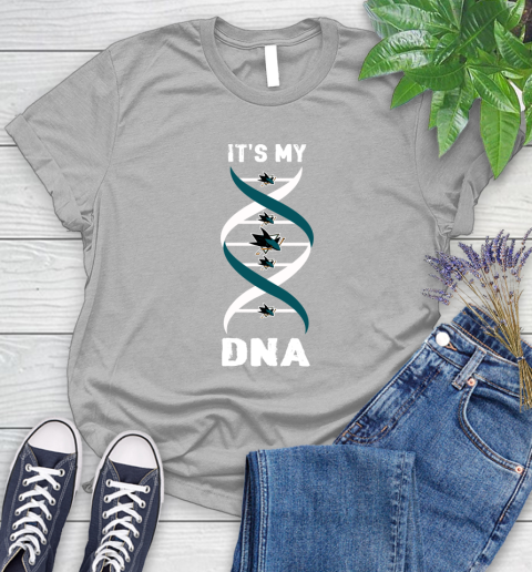 San Jose Sharks NHL Hockey It's My DNA Sports Women's T-Shirt 5
