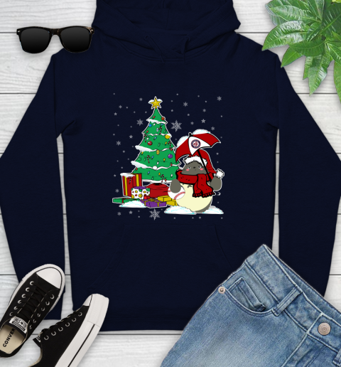 Washington Nationals MLB Baseball Cute Tonari No Totoro Christmas Sports Youth Hoodie 3