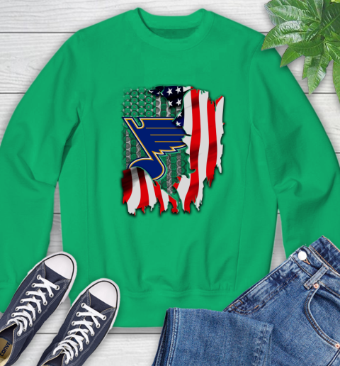St.Louis Blues NHL Hockey American Flag Sweatshirt 7