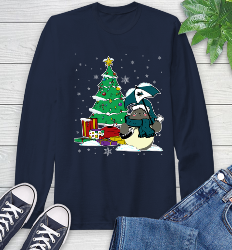 St.Louis Blues NHL Hockey Cute Tonari No Totoro Christmas Sports (2) Long Sleeve T-Shirt 3