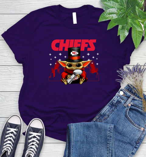 Super Bowl Baby Yoda Loves The Kansas City Chiefs Star Wars NFL Shirts 85