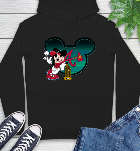 MLB Atlanta Braves The Commissioner's Trophy Mickey Mouse Disney Hoodie 2