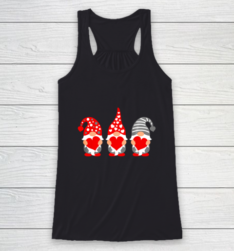 Gnomes Hearts Valentine Day Shirts For Couple Racerback Tank