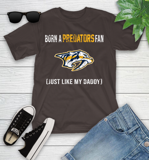 NHL Nashville Predators Hockey Loyal Fan Just Like My Daddy Shirt Youth T-Shirt 6