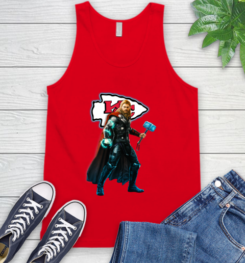 NFL Thor Avengers Endgame Football Kansas City Chiefs Tank Top 6