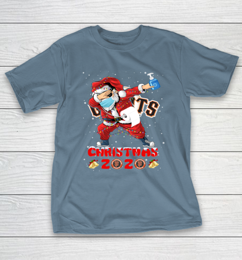 San Francisco Giants Funny Santa Claus Dabbing Christmas 2020 MLB T-Shirt 6