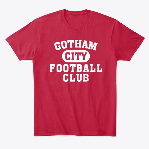NEW YORK JETS GOTHAM CITY equk new york jets gotham city classic t shirt 2 front red