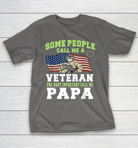 Grandpa Funny Gift Apparel  Men Grandpa Veteran The Important Call Me Pap T-Shirt 8