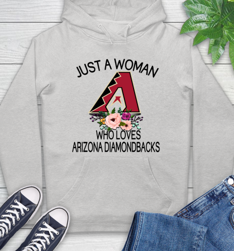 MLB Just A Woman Who Loves Arizona Diamondbacks Baseball Sports Hoodie