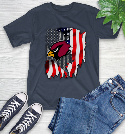 Arizona Cardinals NFL Football American Flag T-Shirt 3