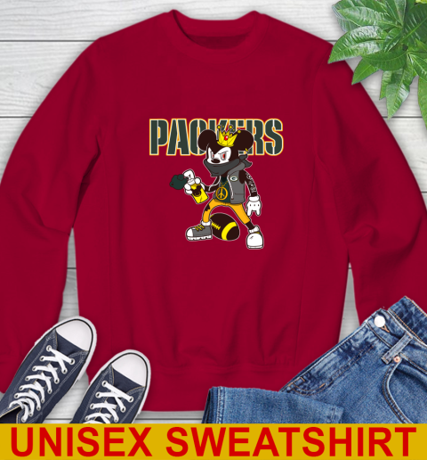 Green Bay Packers NFL Football Mickey Peace Sign Sports Sweatshirt 7