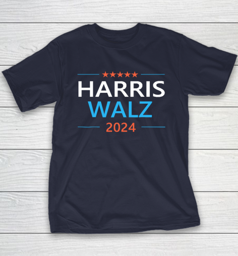 Harris Walz 2024 For President Patriotic Kamala Democrat Youth T-Shirt 2