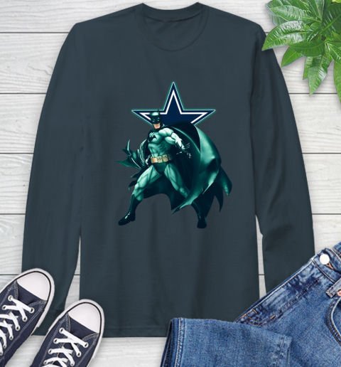 NFL Batman Football Sports Dallas Cowboys Long Sleeve T-Shirt 8