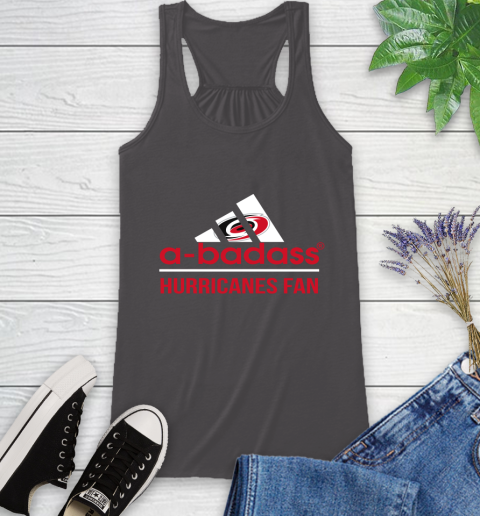 NHL A Badass Carolina Hurricanes Fan Adidas Hockey Sports Racerback Tank 11
