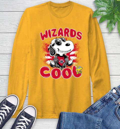NBA Basketball Washington Wizards Cool Snoopy Shirt Long Sleeve T-Shirt 2