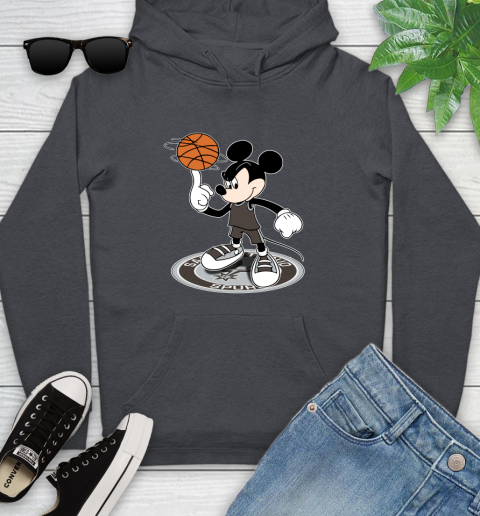 NBA Basketball San Antonio Spurs Cheerful Mickey Disney Shirt Youth Hoodie 8