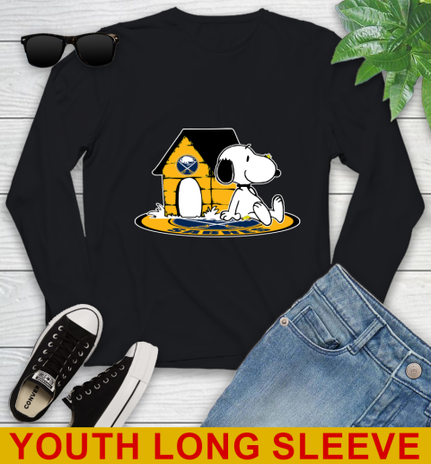 NHL Hockey Buffalo Sabres Snoopy The Peanuts Movie Shirt Youth Long Sleeve 2