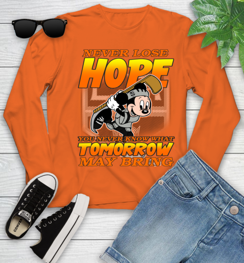 Los Angeles Kings NHL Hockey ootball Mickey Disney Never Lose Hope (1) Youth Long Sleeve 3