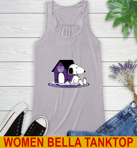 NBA Basketball Sacramento Kings Snoopy The Peanuts Movie Shirt Racerback Tank 5