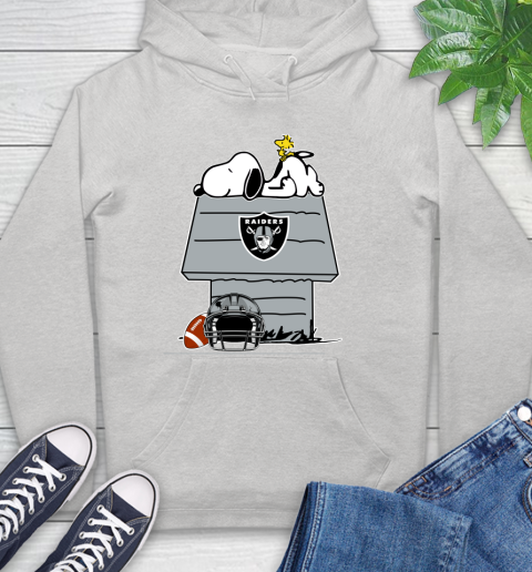 Oakland Raiders NFL Football Snoopy Woodstock The Peanuts Movie Hoodie