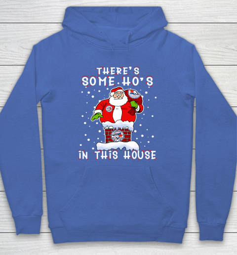 Toronto Blue Jays Christmas There Is Some Hos In This House Santa Stuck In The Chimney MLB Hoodie 6