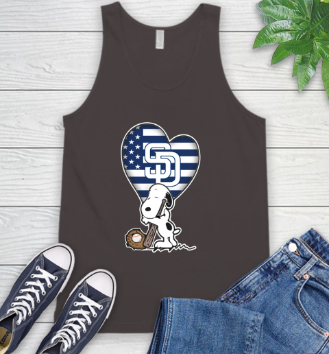 San Diego Padres MLB Baseball The Peanuts Movie Adorable Snoopy Tank Top 7