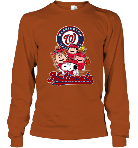 MLB Washington Nationals Snoopy Charlie Brown Woodstock The Peanuts Movie  Baseball T Shirt - Rookbrand