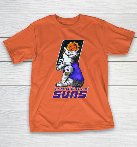 NBA Basketball My Cat Loves Phoenix Suns T-Shirt 4