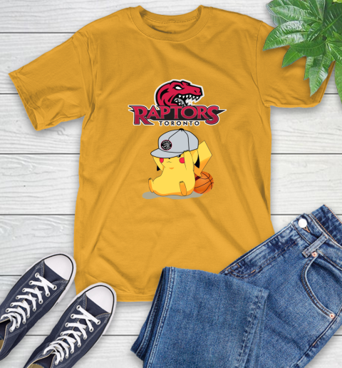 NBA Pikachu Basketball Sports Toronto Raptors T-Shirt 3