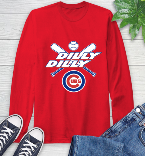 MLB Chicago Cubs Dilly Dilly Baseball Sports Long Sleeve T-Shirt 10