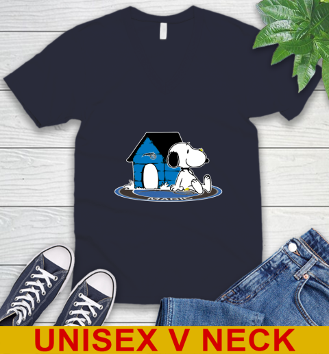 NBA Basketball Orlando Magic Snoopy The Peanuts Movie Shirt V-Neck T-Shirt 3