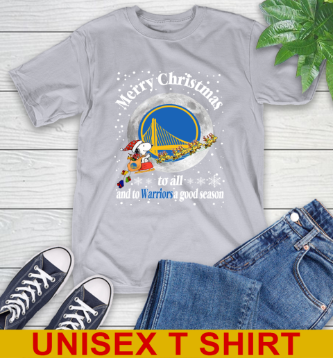 Golden State Warriors Merry Christmas To All And To Warriors A Good Season NBA Basketball Sports T-Shirt 5