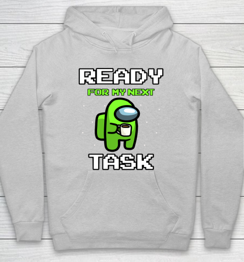 Among Us Shirt Ready For Work Green Hoodie 4