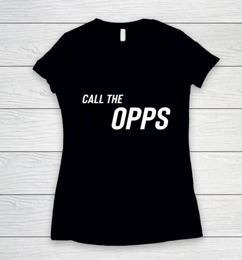 Call The Kopps Baseball Strikeout Ace Women's V-Neck T-Shirt