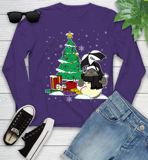 Cincinnati Reds MLB Baseball Cute Tonari No Totoro Christmas Sports (2) Youth Long Sleeve 4