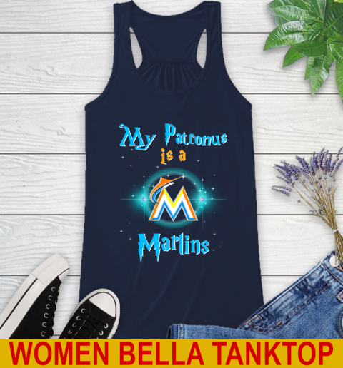 MLB Baseball Harry Potter My Patronus Is A Miami Marlins Racerback Tank 9