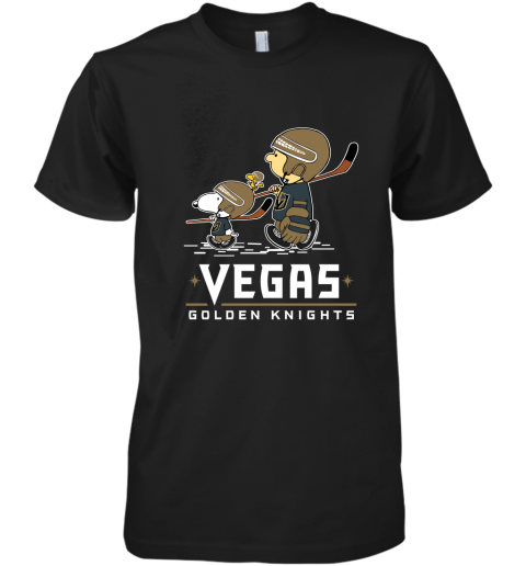 Let's Play Vegas Golden Knights Ice Hockey Snoopy NHL Premium Men's T-Shirt