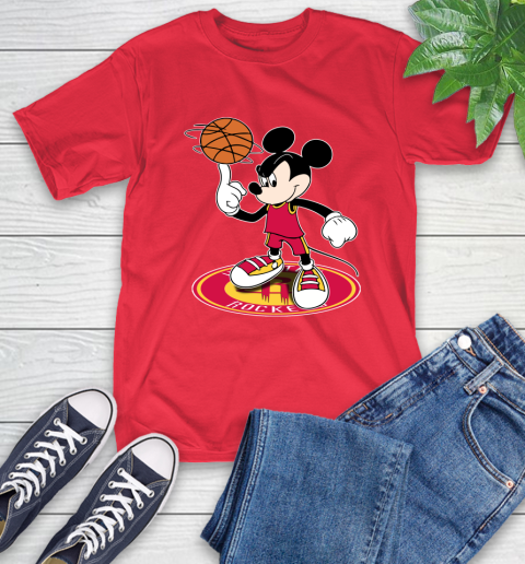 NBA Basketball Houston Rockets Cheerful Mickey Disney Shirt T-Shirt 11