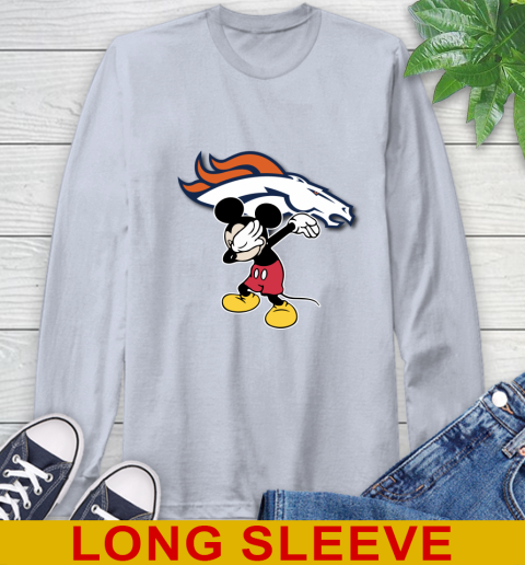 Denver Broncos NFL Football Dabbing Mickey Disney Sports Long Sleeve T-Shirt 6
