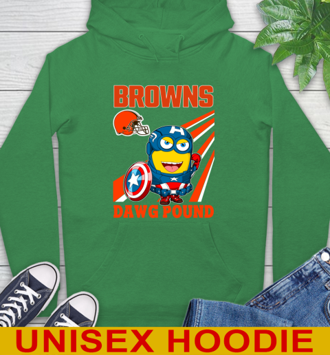 NFL Football Cleveland Browns Captain America Marvel Avengers Minion Shirt Hoodie 8