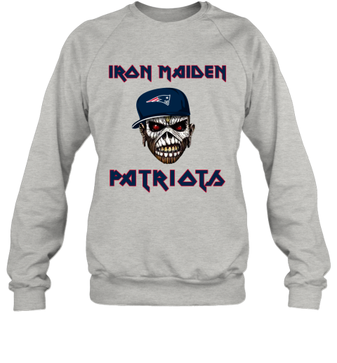 NFL New England Patriots Iron Maiden Rock Band Music Football Sports qszr1r96vnI sweatshirt 35 95 151514 front ash